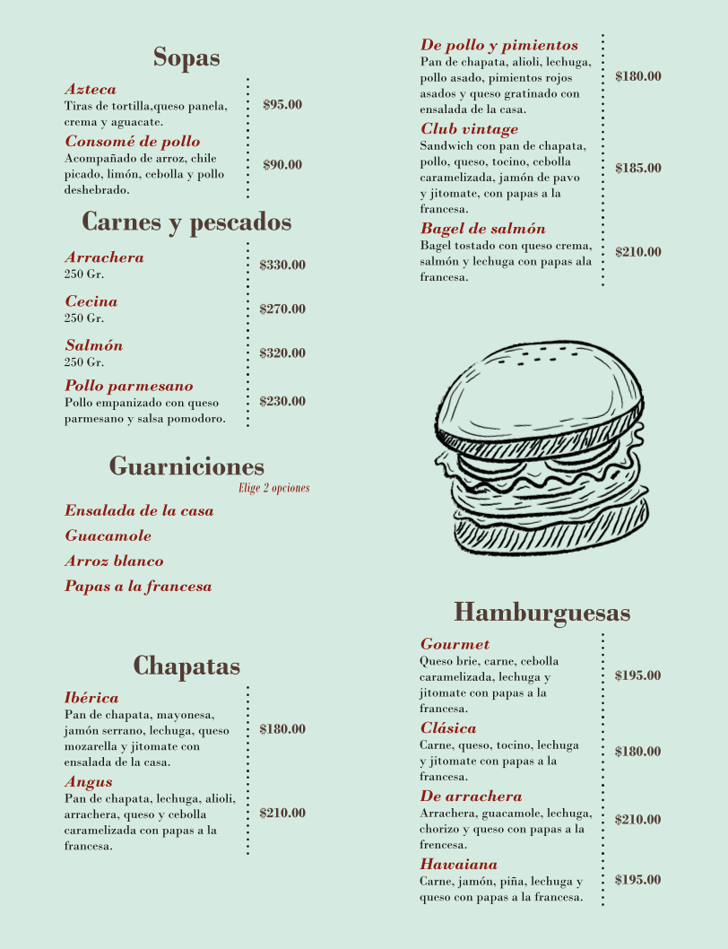 Vintage Coffee & Bar Menu - Image 3